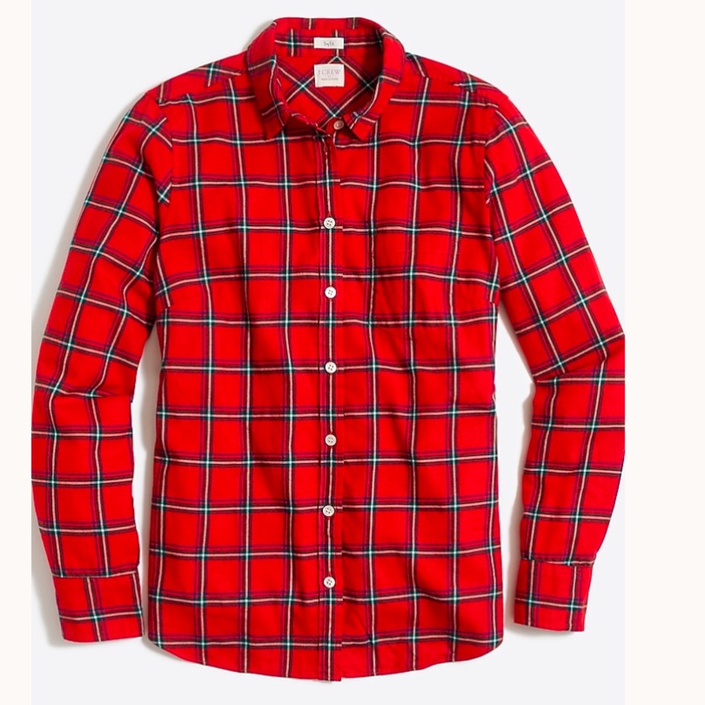 J.Crew Boy Fit Flannel Shirt